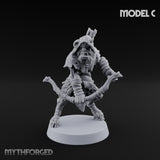 Nocking And Loosing Satyr Archers Miniature for Dungeons and Dragons, Pathfinder or other TTRPGs