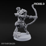 Nocking And Loosing Satyr Archer D Miniature for Dungeons and Dragons, Pathfinder or other TTRPGs