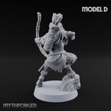 Nocking And Loosing Satyr Archer D Miniature for Dungeons and Dragons, Pathfinder or other TTRPGs