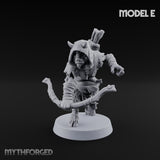 Nocking And Loosing Satyr Archer E Miniature for Dungeons and Dragons, Pathfinder or other TTRPGs