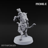 Nocking And Loosing Satyr Archer E Miniature for Dungeons and Dragons, Pathfinder or other TTRPGs