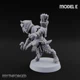 Nocking And Loosing Satyr Archer E Miniature for Dungeons and Dragons, Pathfinder or other TTRPGs