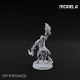 Horn Blowing Rally Satyr Warband A Miniature for Dungeons and Dragons, Pathfinder or other TTRPGs