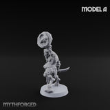 Horn Blowing Rally Satyr Warband A Miniature for Dungeons and Dragons, Pathfinder or other TTRPGs