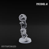 Horn Blowing Rally Satyr Warband A Miniature for Dungeons and Dragons, Pathfinder or other TTRPGs