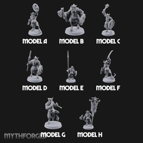 Horn Blowing Rally Satyr Warband Miniature for Dungeons and Dragons, Pathfinder or other TTRPGs