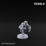 Horn Blowing Rally Satyr Warband Miniature for Dungeons and Dragons, Pathfinder or other TTRPGs