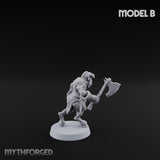 Horn Blowing Rally Satyr Warband B Miniature for Dungeons and Dragons, Pathfinder or other TTRPGs