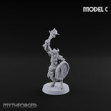 Horn Blowing Rally Satyr Warband C Miniature for Dungeons and Dragons, Pathfinder or other TTRPGs
