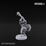 Horn Blowing Rally Satyr Warband Miniature for Dungeons and Dragons, Pathfinder or other TTRPGs