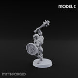 Horn Blowing Rally Satyr Warband C Miniature for Dungeons and Dragons, Pathfinder or other TTRPGs