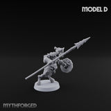 Horn Blowing Rally Satyr Warband Miniature for Dungeons and Dragons, Pathfinder or other TTRPGs