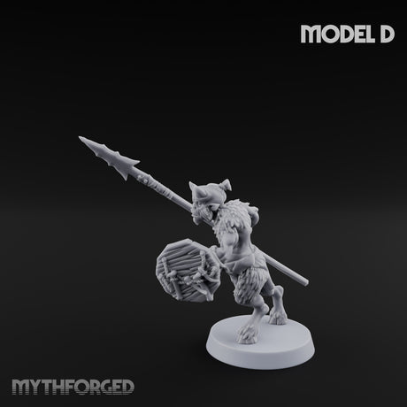 Horn Blowing Rally Satyr Warband D Miniature for Dungeons and Dragons, Pathfinder or other TTRPGs