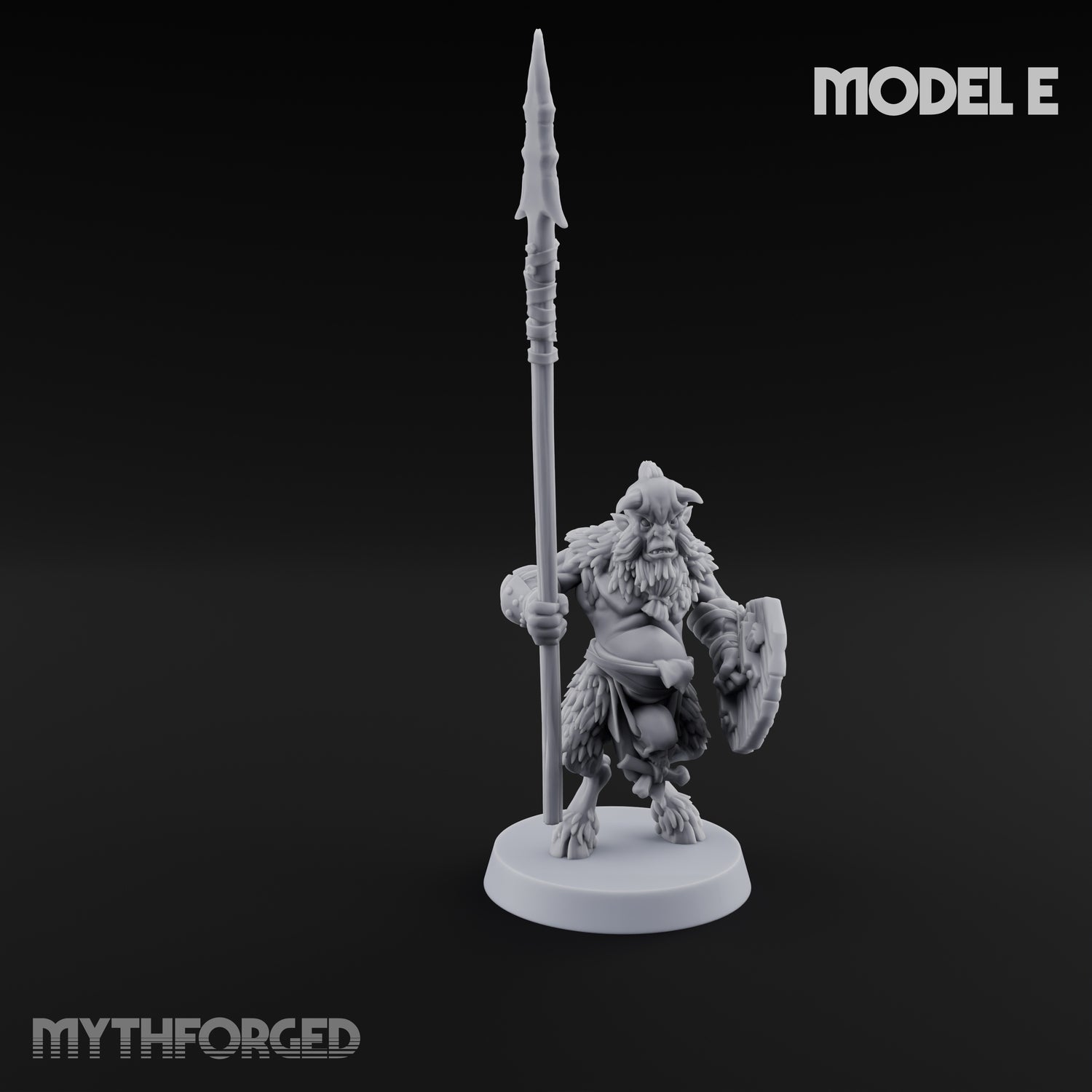 Horn Blowing Rally Satyr Warband Miniature for Dungeons and Dragons, Pathfinder or other TTRPGs