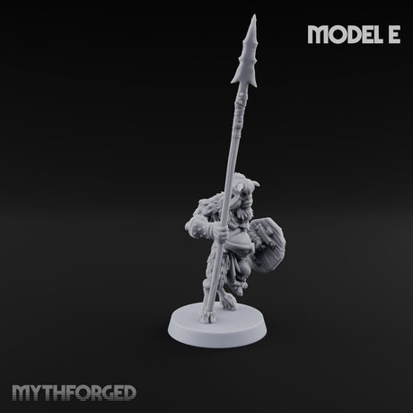 Horn Blowing Rally Satyr Warband E Miniature for Dungeons and Dragons, Pathfinder or other TTRPGs