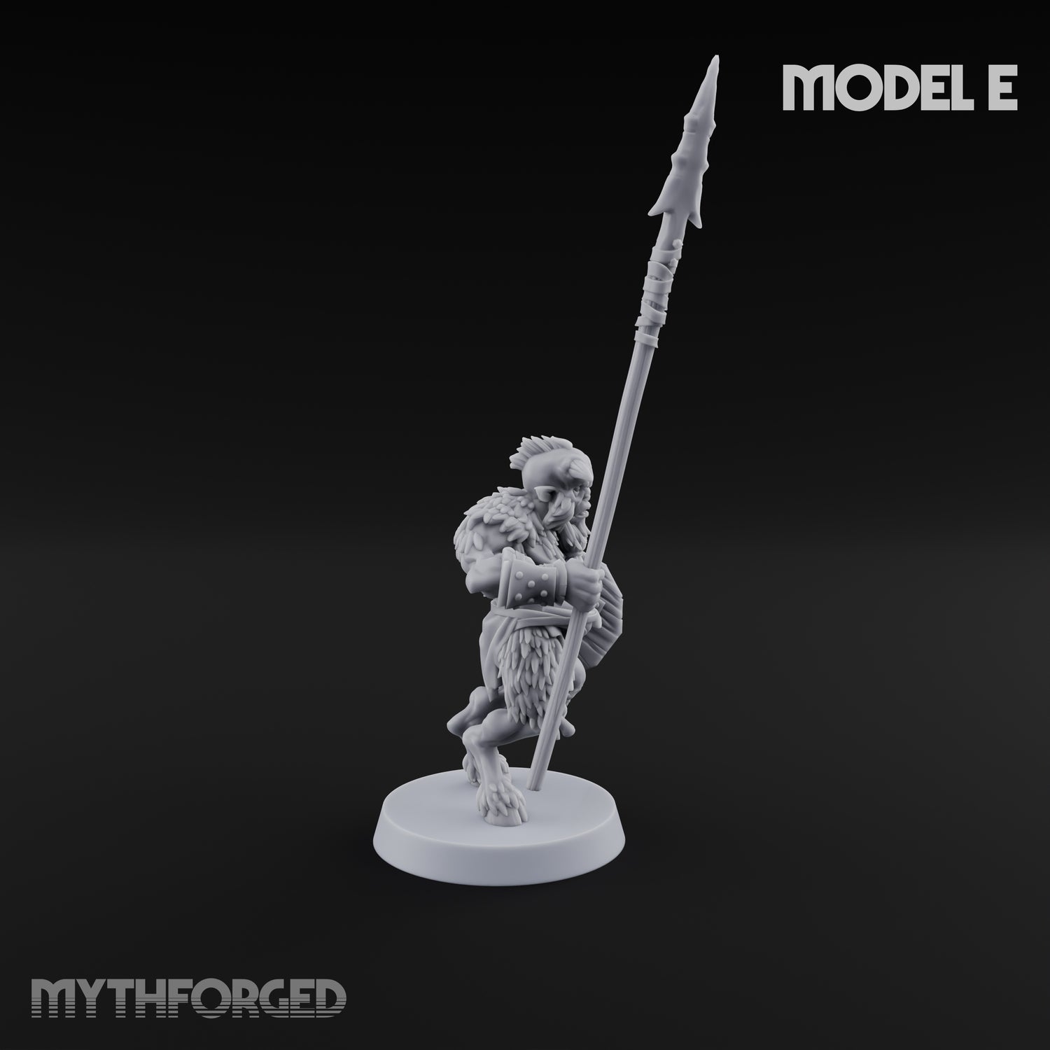 Horn Blowing Rally Satyr Warband Miniature for Dungeons and Dragons, Pathfinder or other TTRPGs