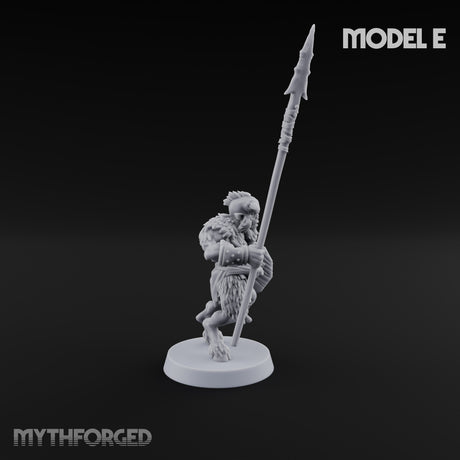 Horn Blowing Rally Satyr Warband Miniature for Dungeons and Dragons, Pathfinder or other TTRPGs