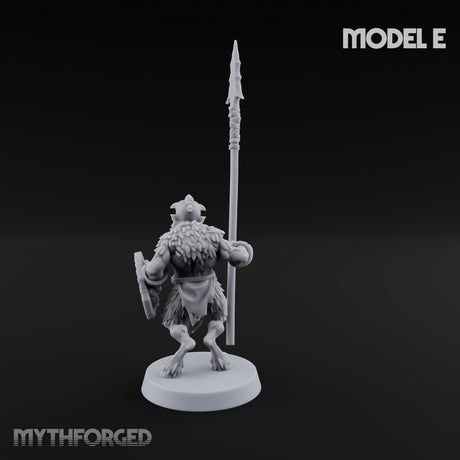 Horn Blowing Rally Satyr Warband E Miniature for Dungeons and Dragons, Pathfinder or other TTRPGs