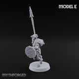 Horn Blowing Rally Satyr Warband E Miniature for Dungeons and Dragons, Pathfinder or other TTRPGs