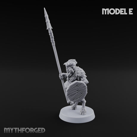 Horn Blowing Rally Satyr Warband E Miniature for Dungeons and Dragons, Pathfinder or other TTRPGs