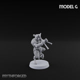 Horn Blowing Rally Satyr Warband G Miniature for Dungeons and Dragons, Pathfinder or other TTRPGs