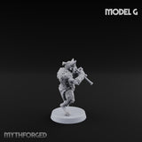 Horn Blowing Rally Satyr Warband Miniature for Dungeons and Dragons, Pathfinder or other TTRPGs