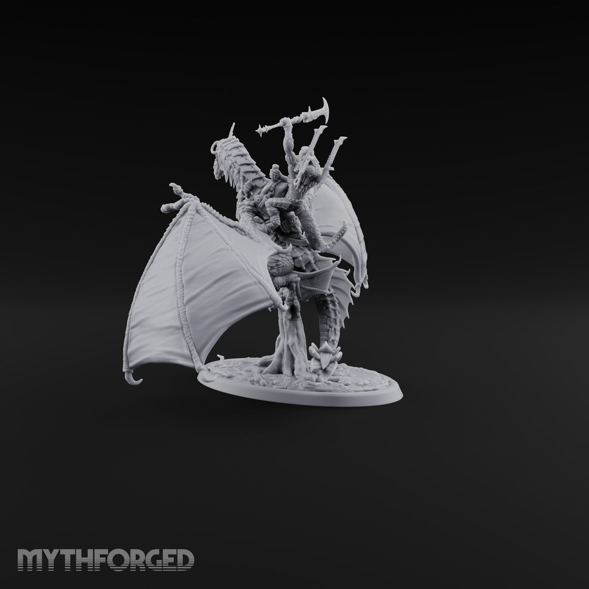 Reckless at Altitude Lizardfolk Rider on Wyvern A