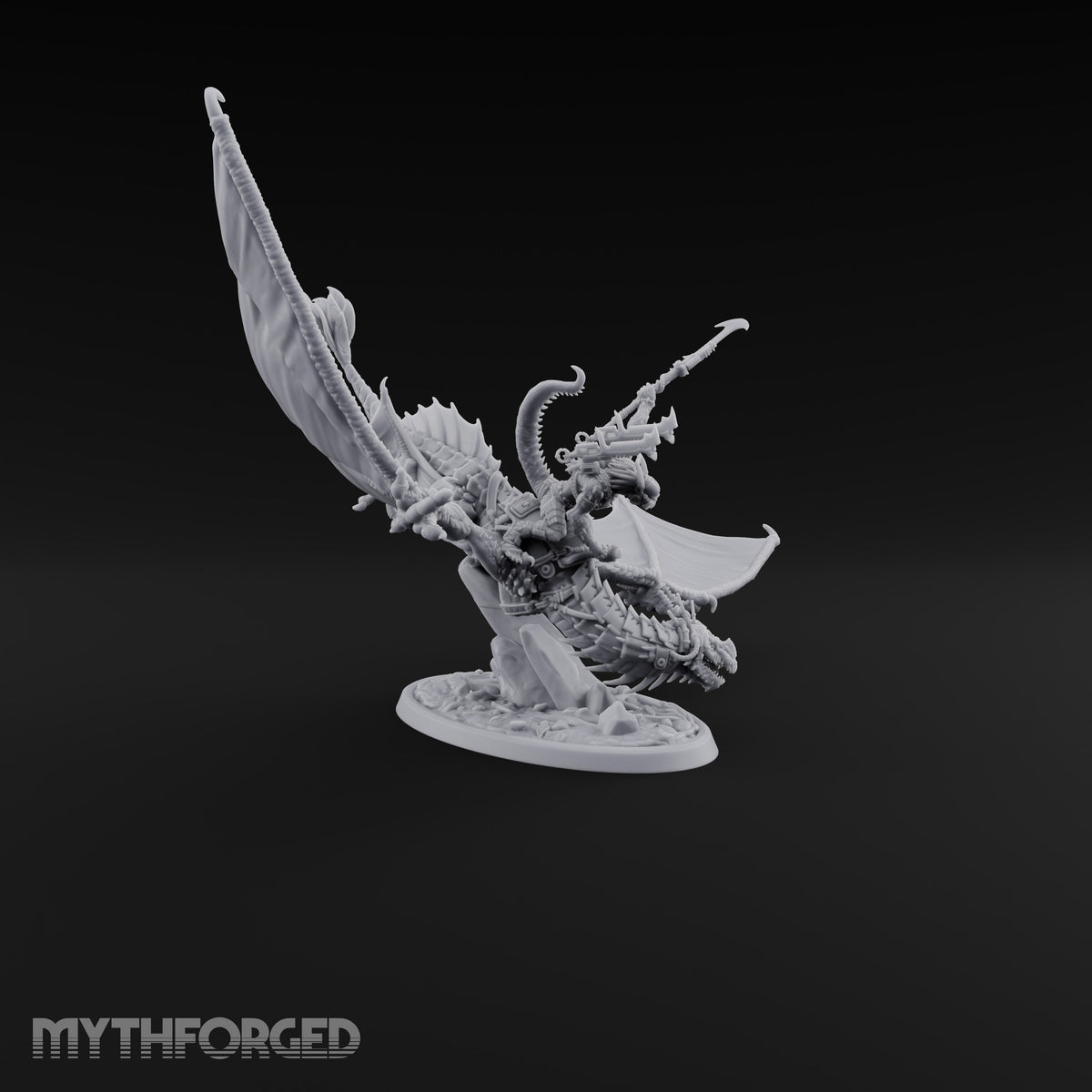 Reckless at Altitude Lizardfolk Rider on Wyvern B