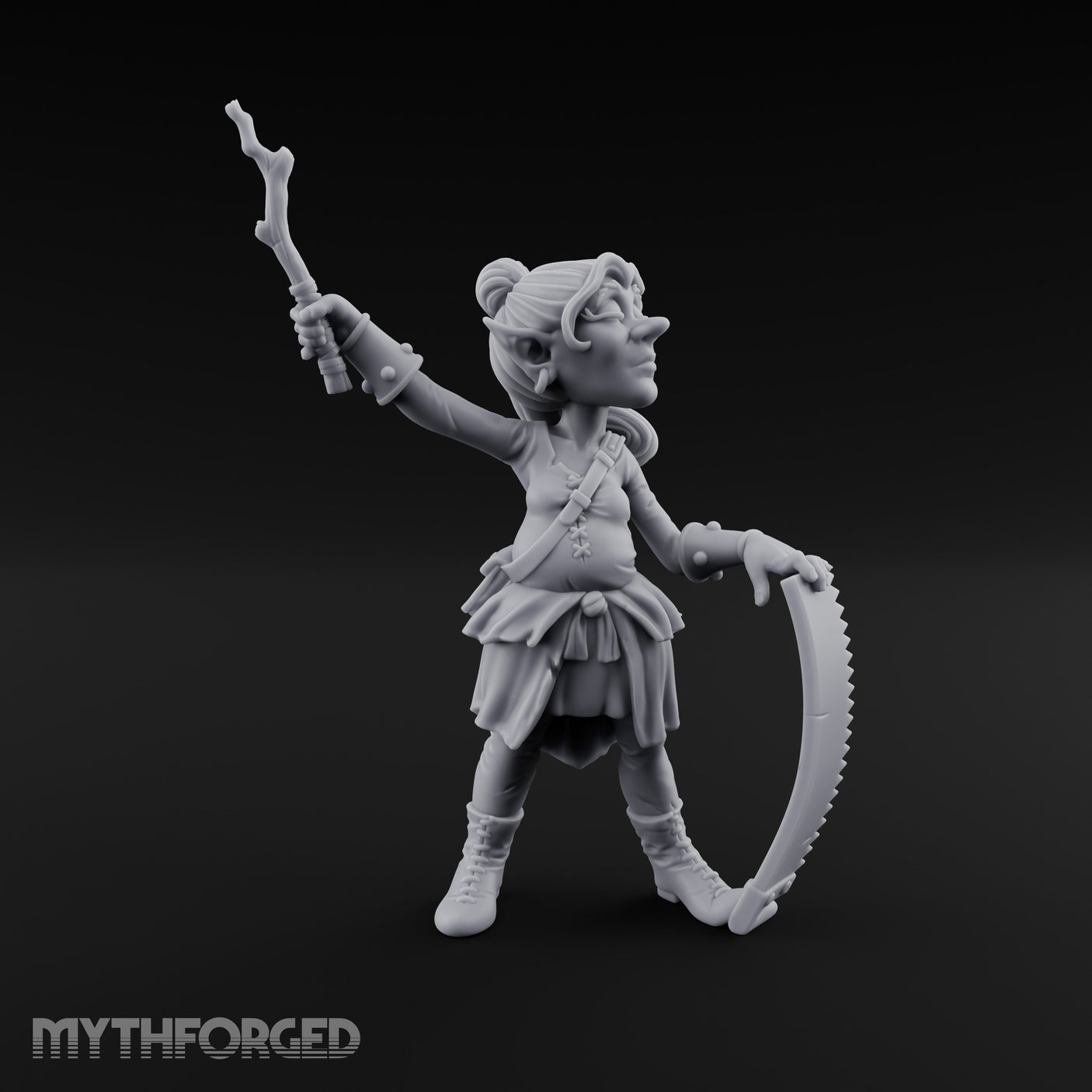 Saw Playing Goblin Bard