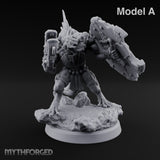 Spines Up on Broken Ground Lizardfolk Shield Gunners — A