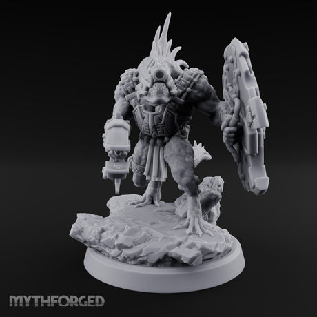 Spines Up on Broken Ground Lizardfolk Shield Gunner C