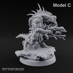 Spines Up on Broken Ground Lizardfolk Shield Gunner C