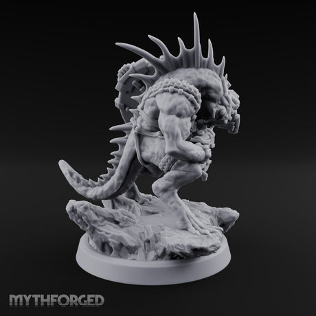 Spines Up on Broken Ground Lizardfolk Shield Gunners — D
