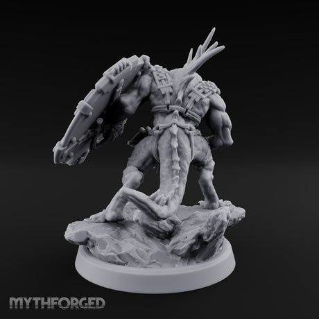 Spines Up on Broken Ground Lizardfolk Shield Gunner D