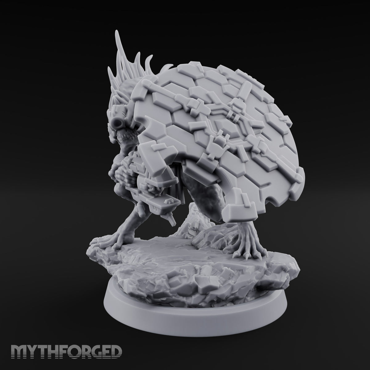 Spines Up on Broken Ground Lizardfolk Shield Gunner D