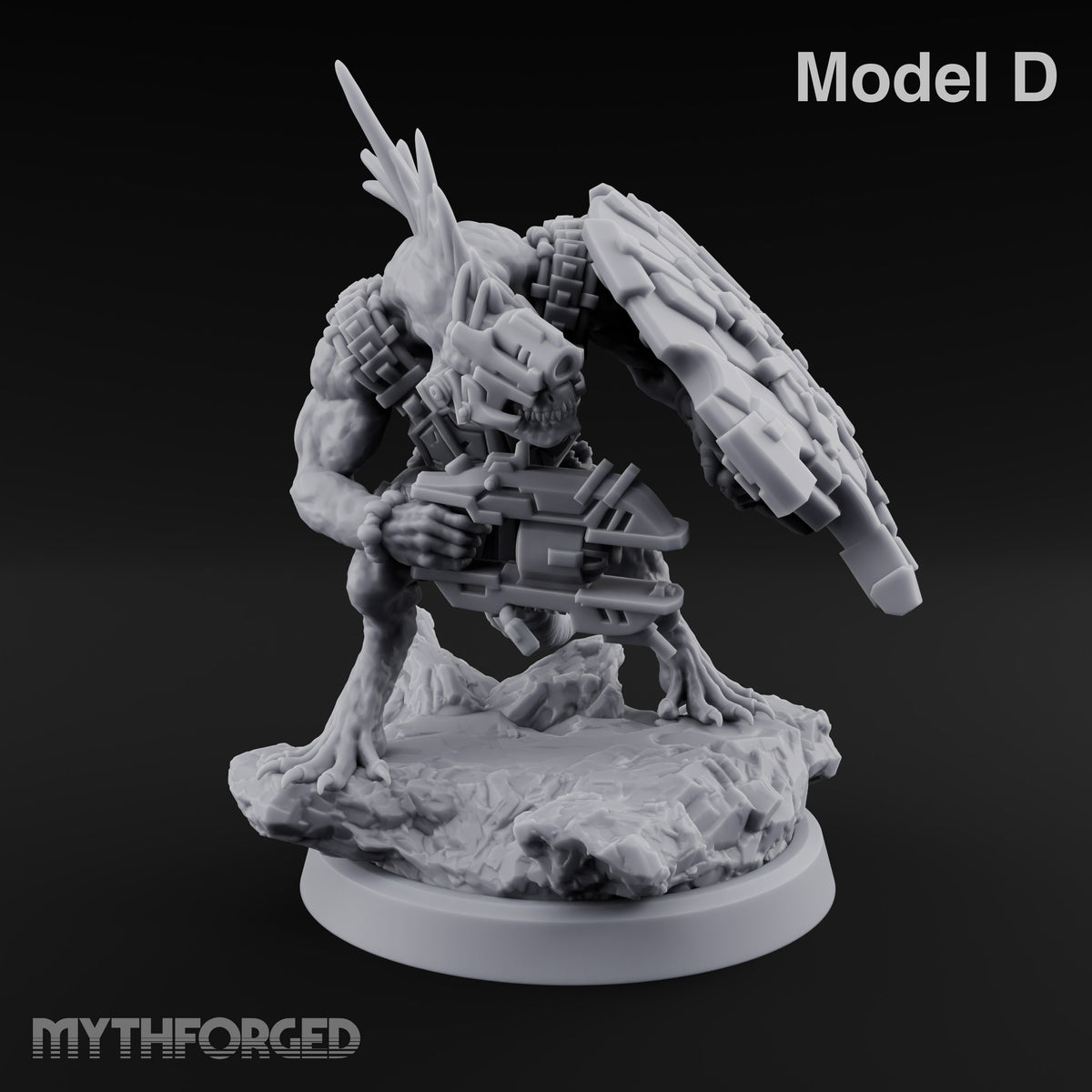 Spines Up on Broken Ground Lizardfolk Shield Gunners — D