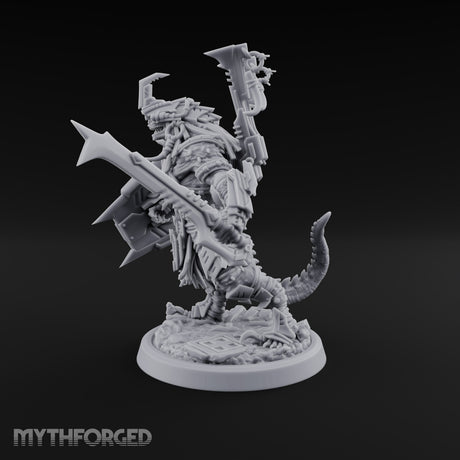 Spikes Out, Shields Up Lizardfolk Warrior B