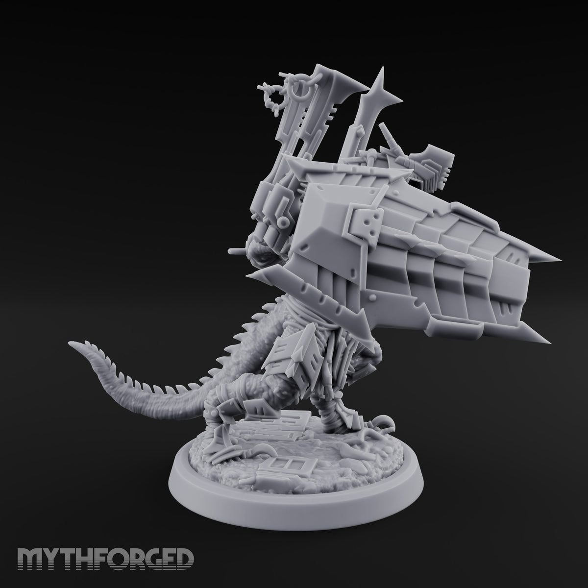 Spikes Out, Shields Up Lizardfolk Warrior C