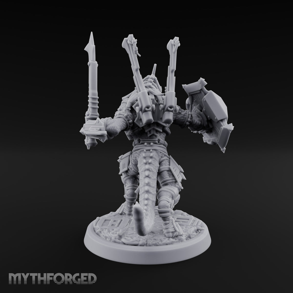Spikes Out, Shields Up Lizardfolk Warrior C