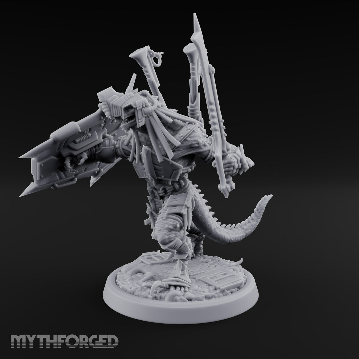 Spikes Out, Shields Up Lizardfolk Warrior C