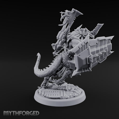Spikes Out, Shields Up Lizardfolk Warriors — D