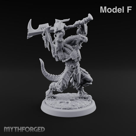 Spikes Out, Shields Up Lizardfolk Warrior F