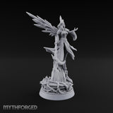 Beckoning the Night Vampire Witch Miniature for Dungeons and Dragons, Pathfinder or other TTRPGs