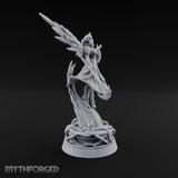 Beckoning the Night Vampire Witch Miniature for Dungeons and Dragons, Pathfinder or other TTRPGs