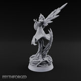 Beckoning the Night Vampire Witch Miniature for Dungeons and Dragons, Pathfinder or other TTRPGs