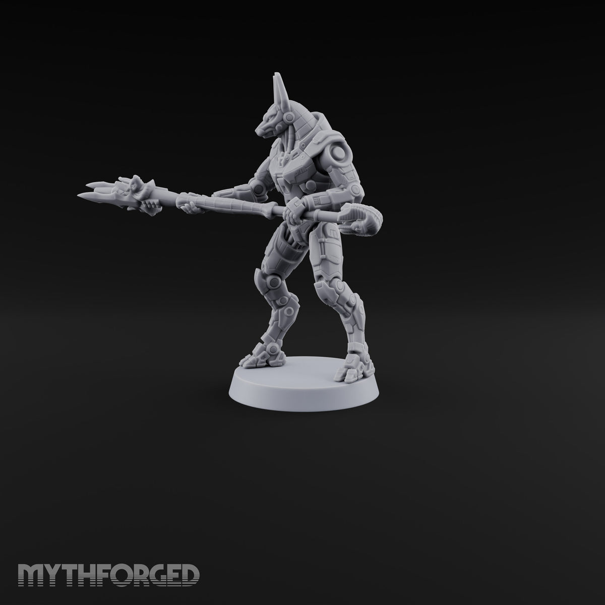 Duty Beyond the Afterlife Gnoll Armoured Jackal Guard with Staff A