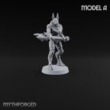 Duty Beyond the Afterlife Gnoll Armoured Jackal Guard with Staff A