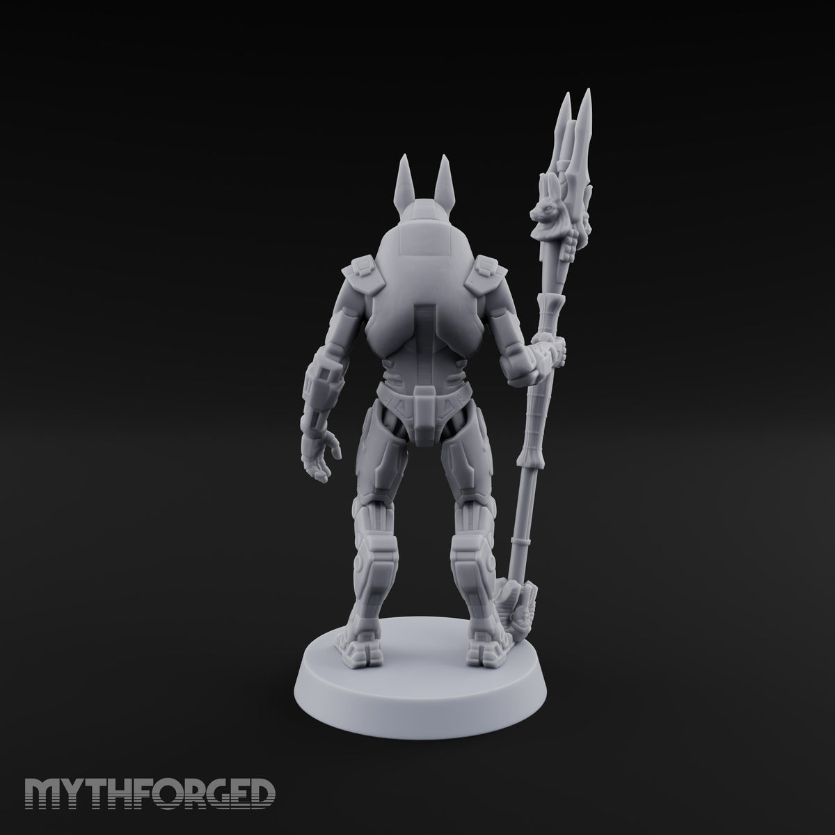 Duty Beyond the Afterlife Gnoll Armoured Jackal Guard with Staff B