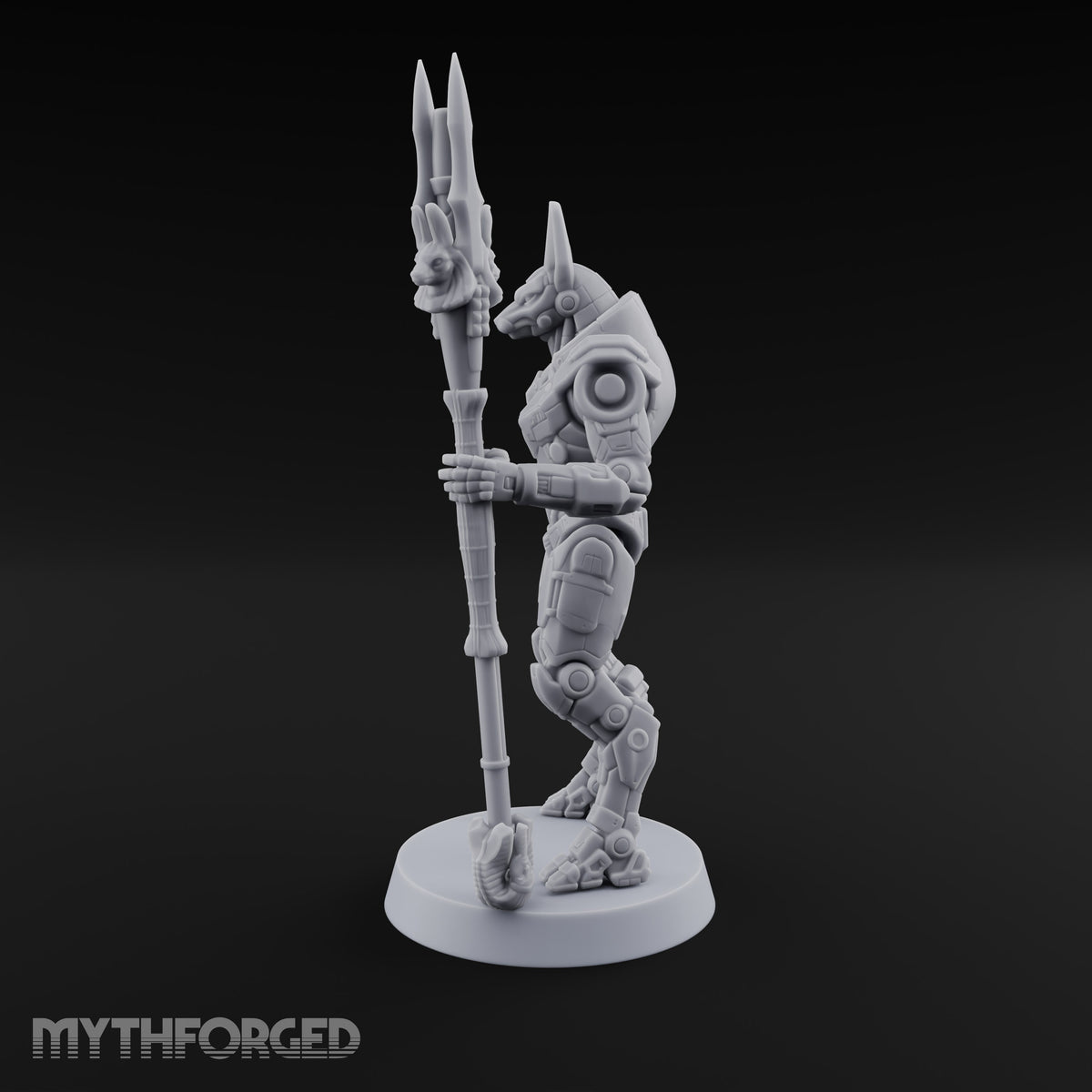 Duty Beyond the Afterlife Gnoll Armoured Jackal Guard with Staff C