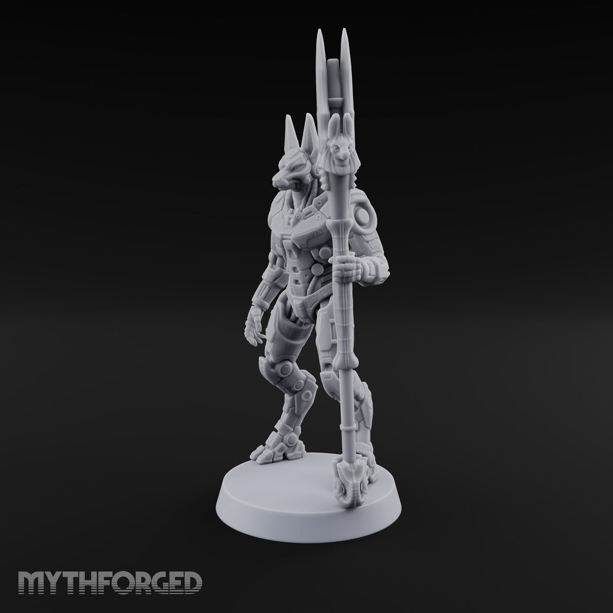Duty Beyond the Afterlife Gnoll Armoured Jackal Guard with Staff C